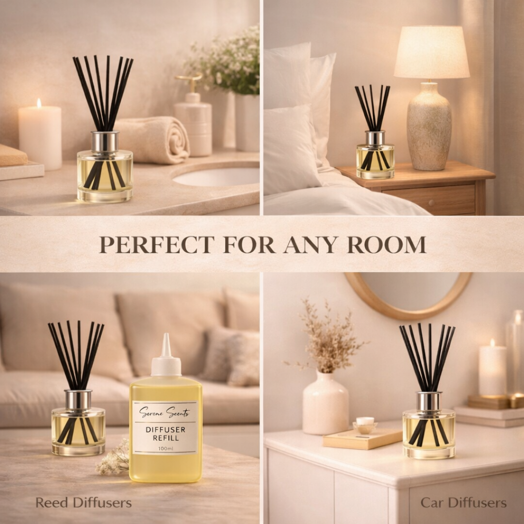 Bitter Peach Reed Diffuser Refill product image from Serene Scents