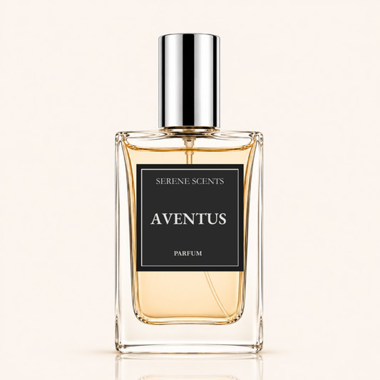 Aventus inspired Eau de Parfum by Serene Scents, available in 15ml and 30ml
