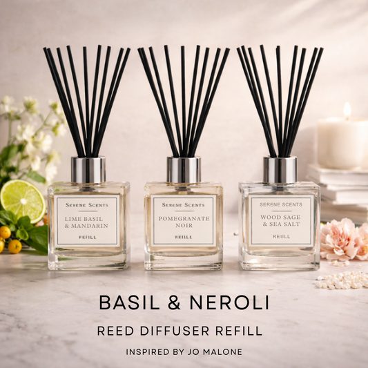 Basil & Neroli Reed Diffuser Refill from Serene Scents