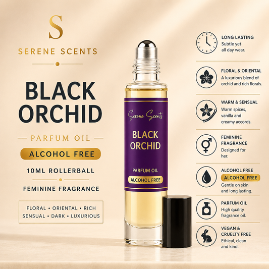 Black Orchid 10ml Rollerball Perfume Oil from Serene Scents