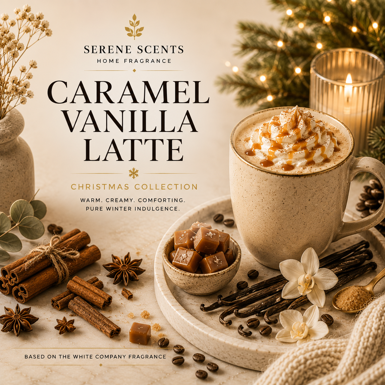 Caramel Vanilla Latte | Christmas Home Fragrance