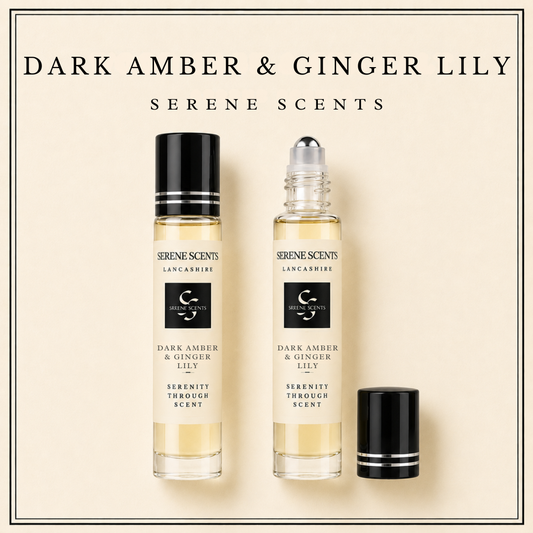 Dark Amber & Ginger Lily 10ml Rollerball Perfume Oil from Serene Scents