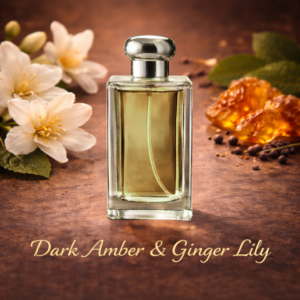 Dark Amber & Ginger Lily Perfume Oil from Serene Scents