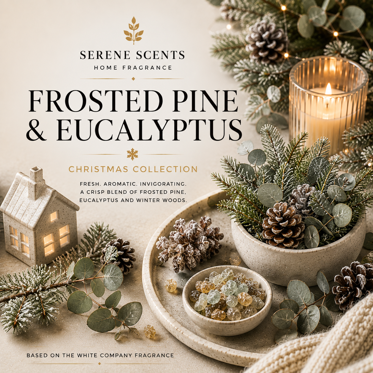 Frosted Pine & Eucalyptus | Christmas Home Fragrance