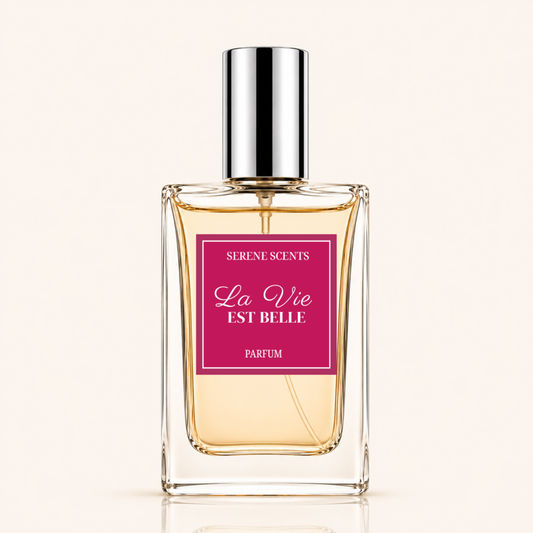 La Vie Est Belle inspired Eau de Parfum by Serene Scents, available in 15ml and 30ml