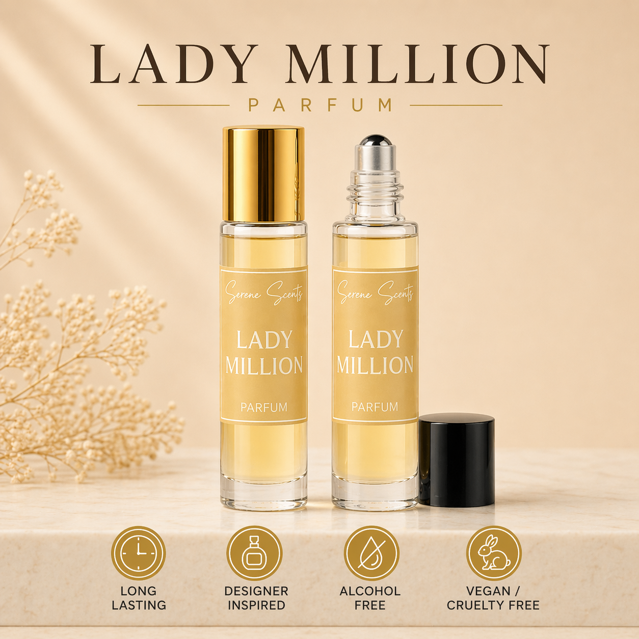 Lady Million 10ml Rollerball Perfume Oil
