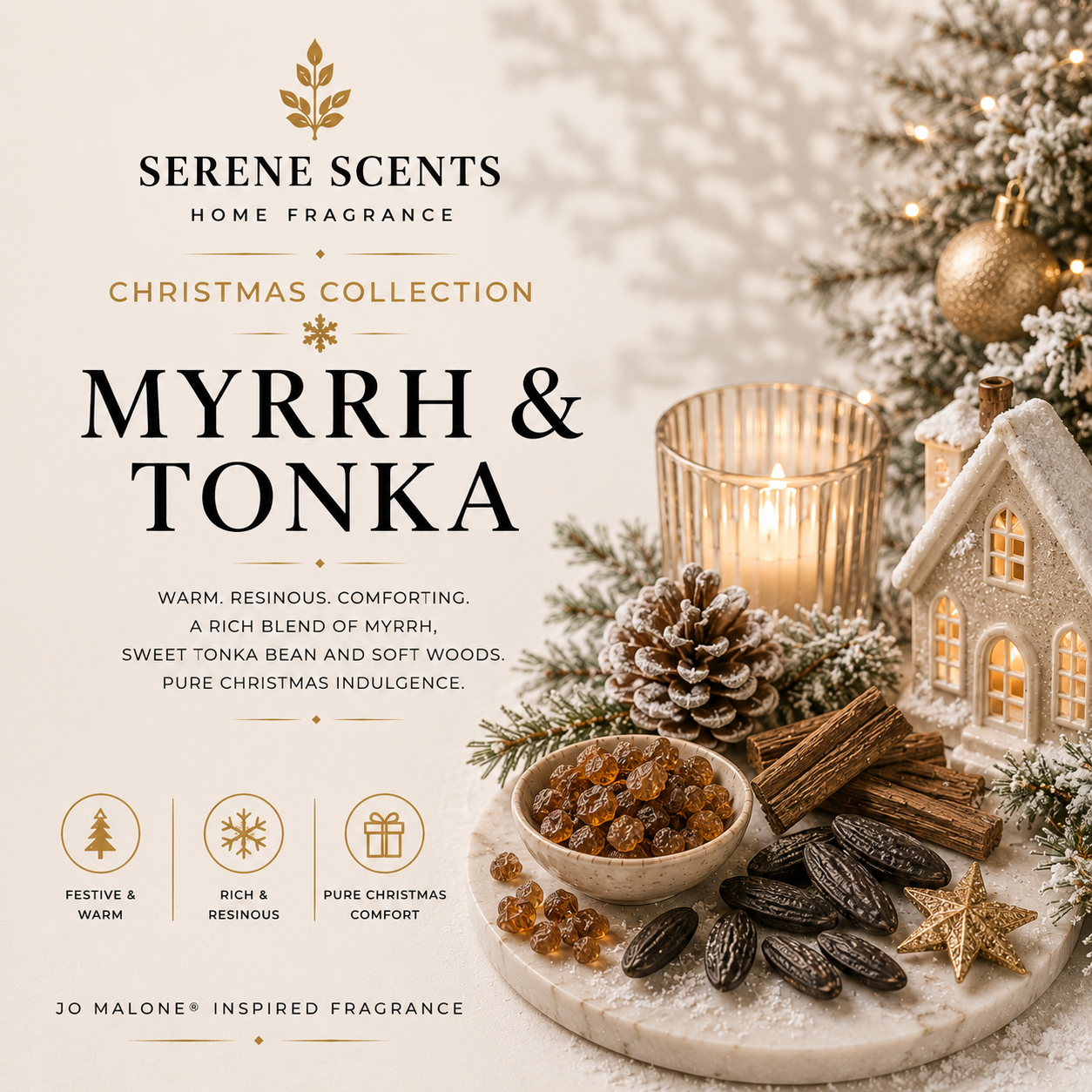 Myrrh & Tonka | Christmas Home Fragrance