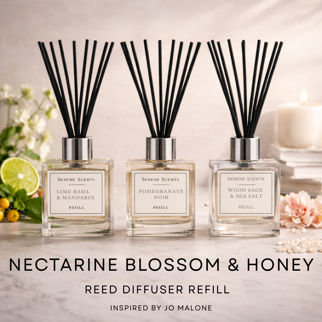 Nectarine Blossom & Honey Reed Diffuser Refill from Serene Scents