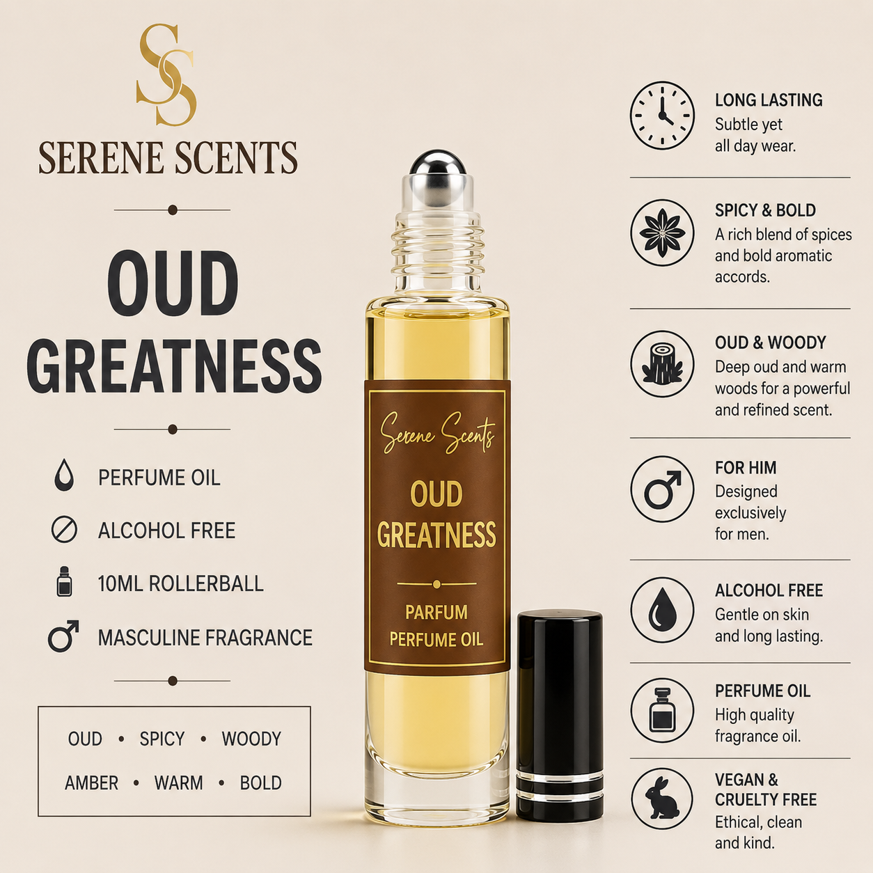 Oud For Greatness 10ml Rollerball Perfume Oil