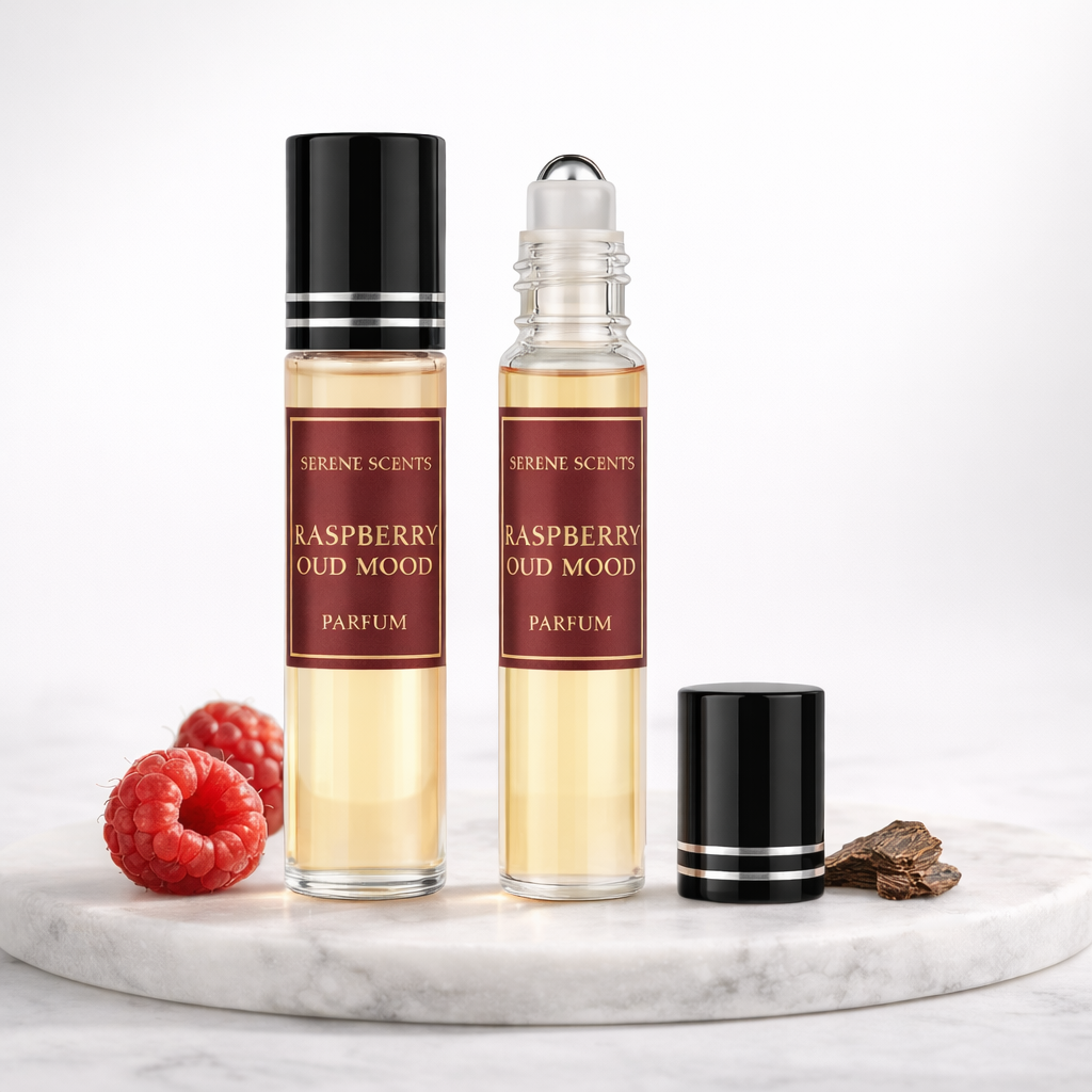 Raspberry Oud Mood 10ml Rollerball Perfume Oil product image from Serene Scents