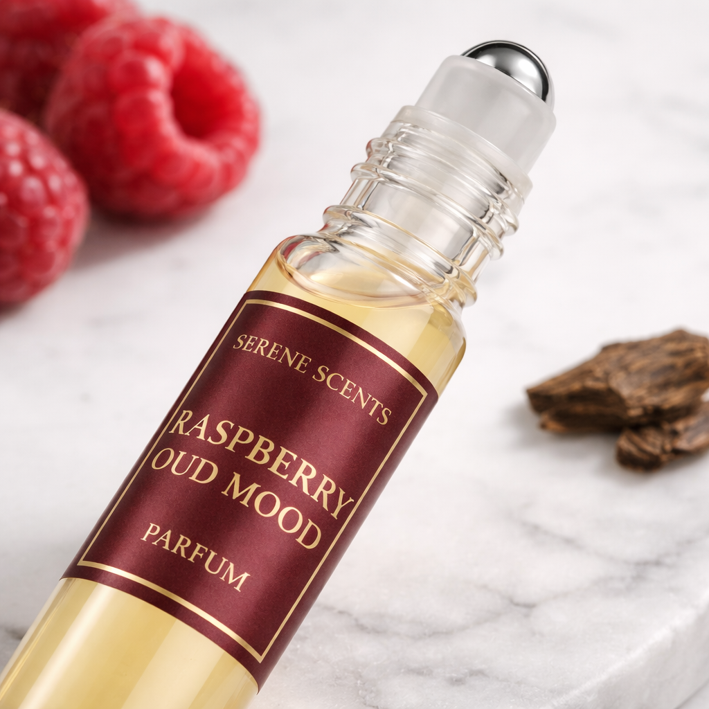 Raspberry Oud Mood 10ml Rollerball Perfume Oil product image from Serene Scents