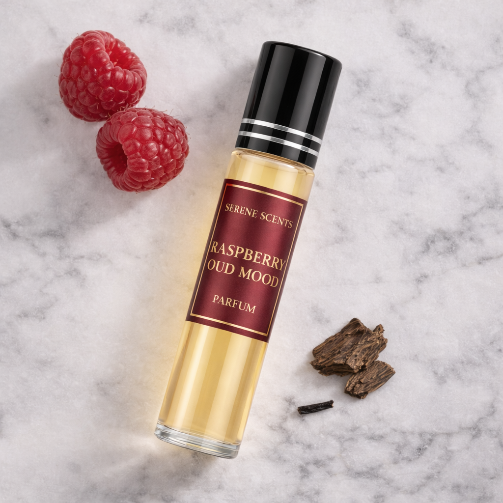 Raspberry Oud Mood 10ml Rollerball Perfume Oil product image from Serene Scents