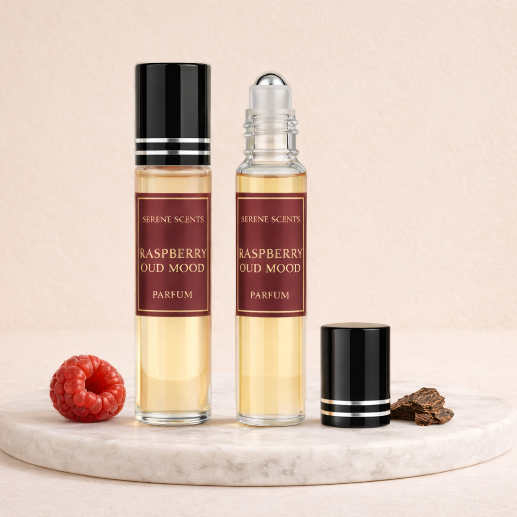 Raspberry Oud Mood 10ml Rollerball Perfume Oil product image from Serene Scents