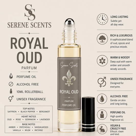 Royal Oud 10ml Rollerball Perfume Oil from Serene Scents
