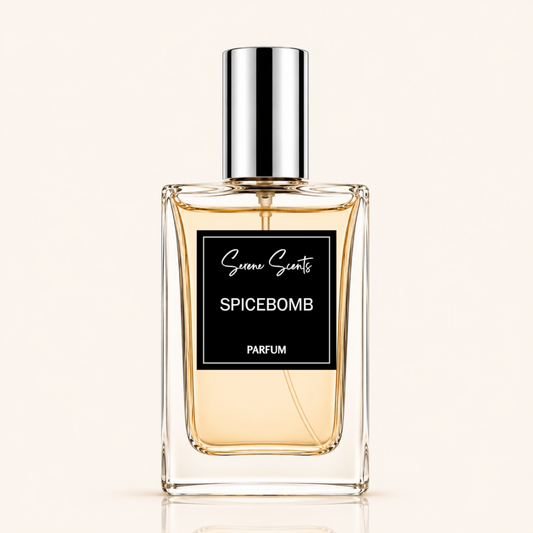 Spicebomb inspired Eau de Parfum by Serene Scents, available in 15ml and 30ml