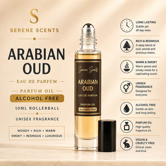 Arabian Oud 10ml Rollerball Perfume Oil from Serene Scents